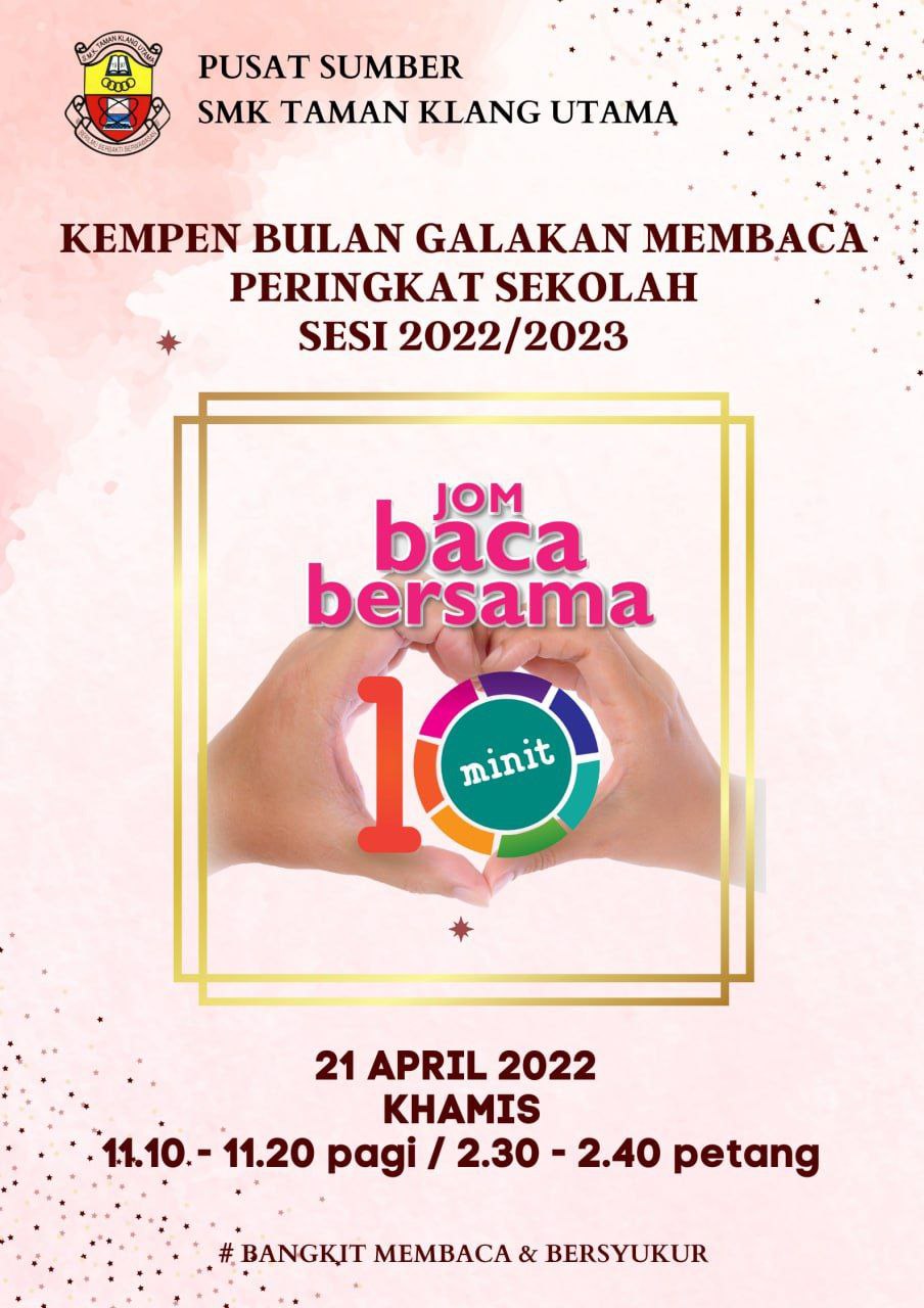 PROGRAM JOM BACA BERSAMA 10 MINIT | SMK Taman Klang Utama